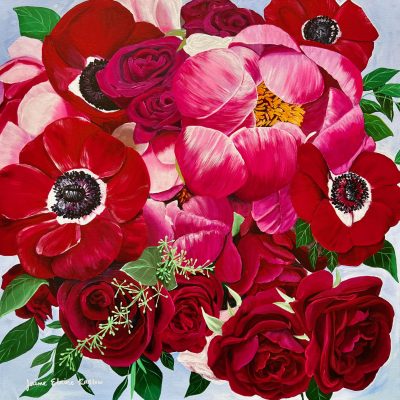 Gosia Bouquet painting 30x30